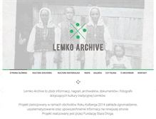 Tablet Screenshot of lemko-archive.com